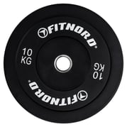 FitNord Bumper Black Viktskiva 10 kg 1
