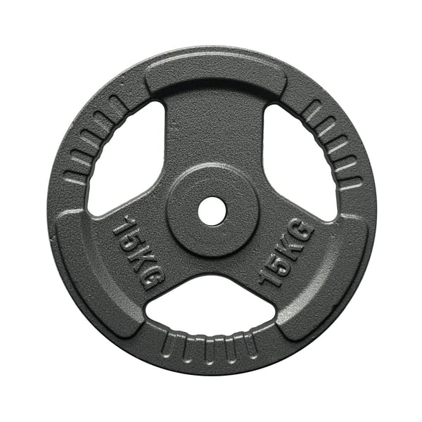 FitNord Viktskiva med grepp 30 mm, Gjutjärn 15 kg 1