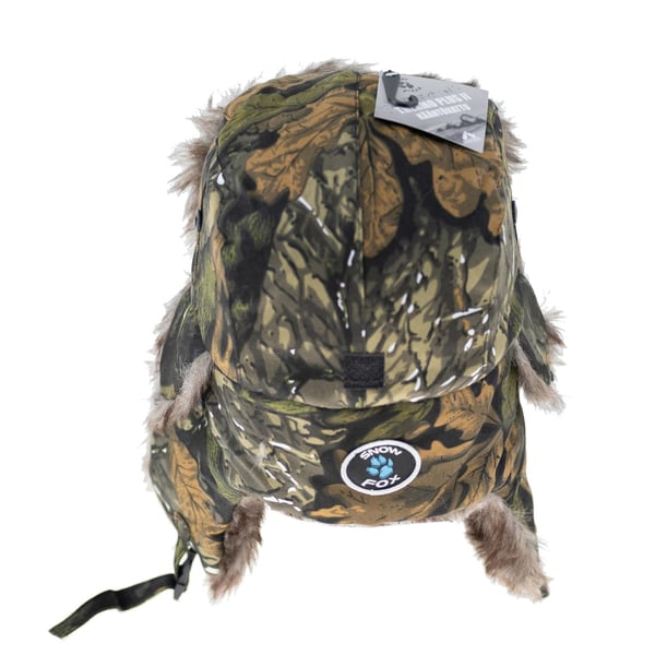 SnowFox Thermo Plus Vändbar mössa Camo/Orange 4
