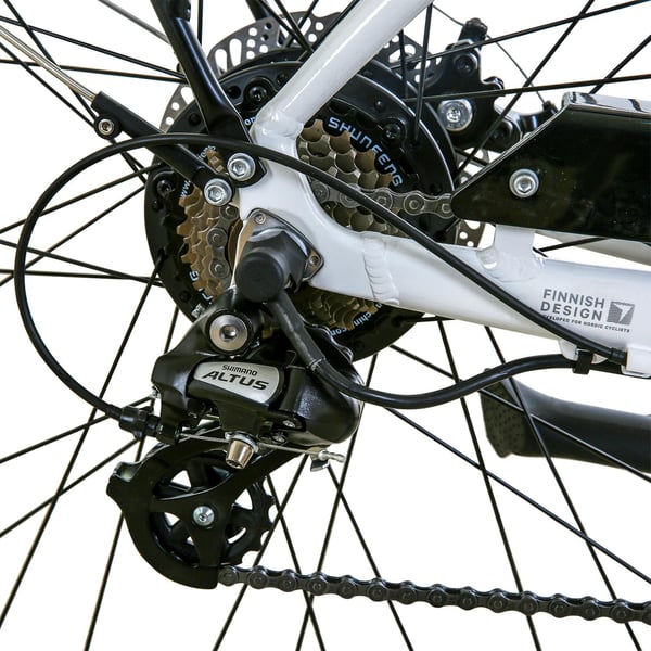 FitNord Ava 200 Elcykel, vit (540 Wh batteri) 8
