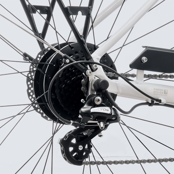 FitNord Ava 300 Elcykel G2, vit 7