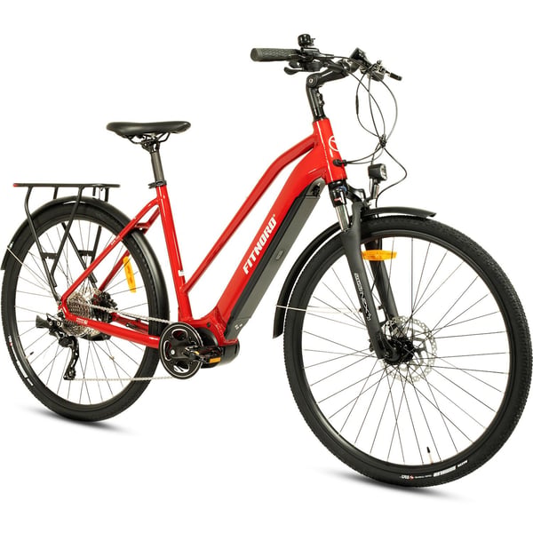 FitNord Ava 500 Compact Elcykel, röd (630 Wh batteri)  med ytterligare ett års garanti 5