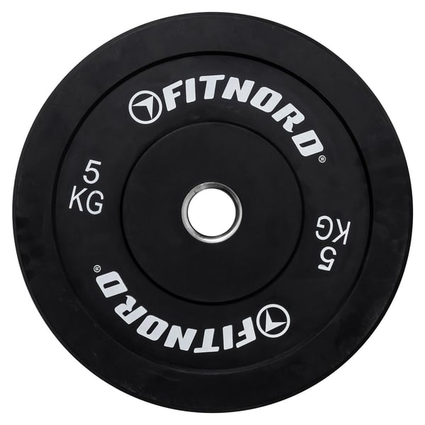 FitNord Bumper Black Viktskiva 5 kg 1