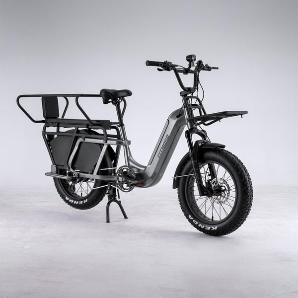 FitNord Cargo 350 Longtail Elcykel, grå 3