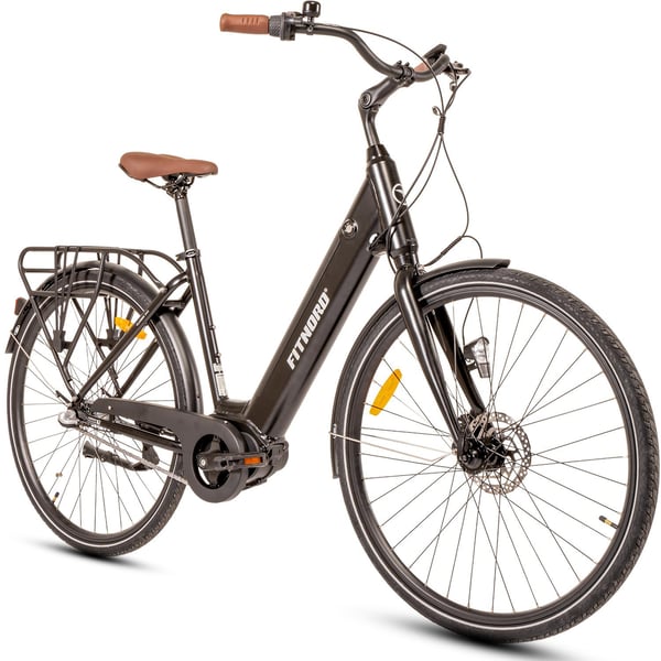FitNord Classic 300 Elcykel, svart (504 Wh batteri)  med ytterligare ett års garanti 3