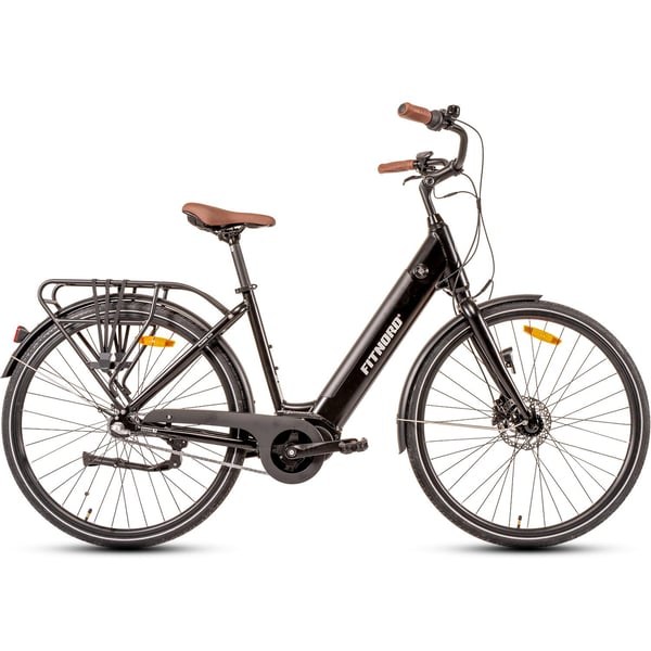 FitNord Classic 300 Elcykel, svart (504 Wh batteri)  med ytterligare ett års garanti 1