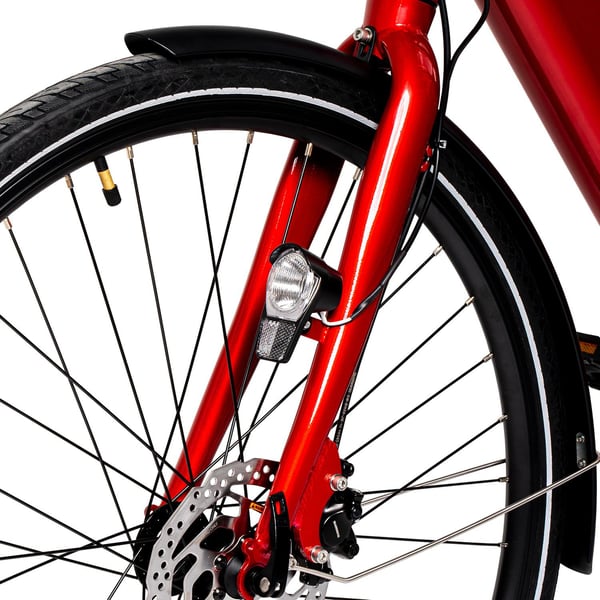 FitNord Classic 300 Elcykel, röd (504 Wh batteri)  med ytterligare ett års garanti 8