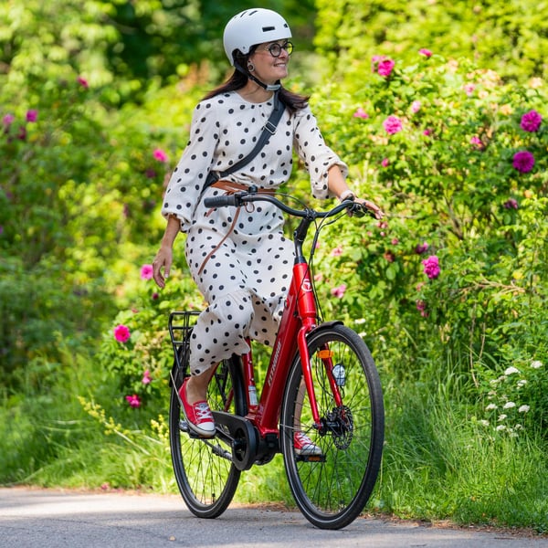 FitNord Classic 300 Elcykel, röd (504 Wh batteri)  med ytterligare ett års garanti 10