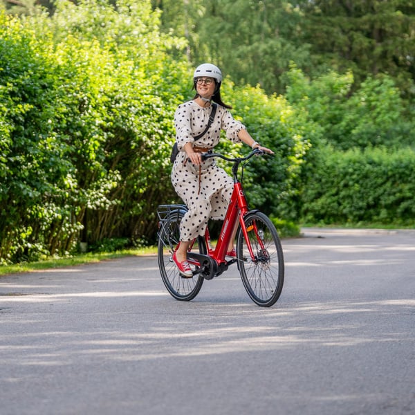 FitNord Classic 300 Elcykel, röd (504 Wh batteri)  med ytterligare ett års garanti 13