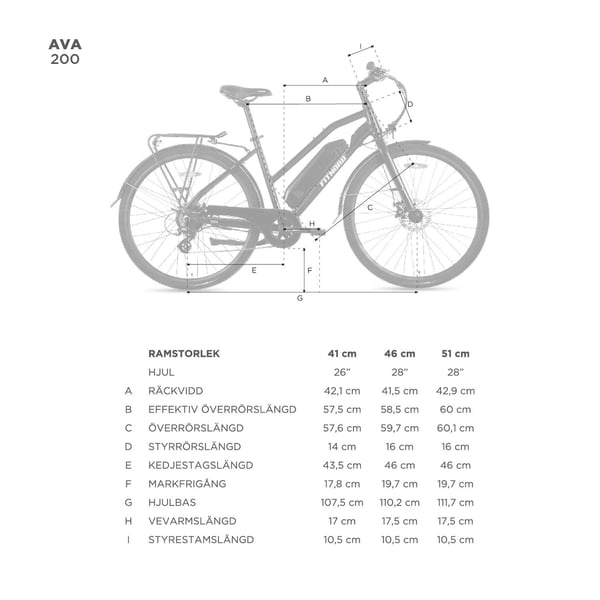 FitNord Ava 200 Elcykel, vit (540 Wh batteri) 17