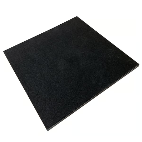FitNord Gymgolv, gummi 1m x 1m x 20mm, svart 1