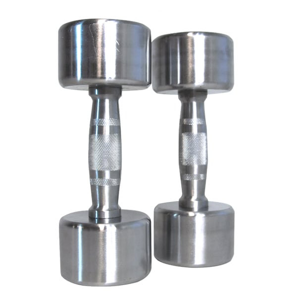 Kromade hantlar 10 kg PRO (par), FitNord