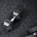FitNord Gummimatta svart 6 mm (10m rulle), med vita prickar 3