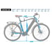 FitNord Venture 500 Elcykel, Svart (612 Wh batteri) 14