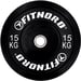 FitNord Viktskiva Bumper Black 15 kg